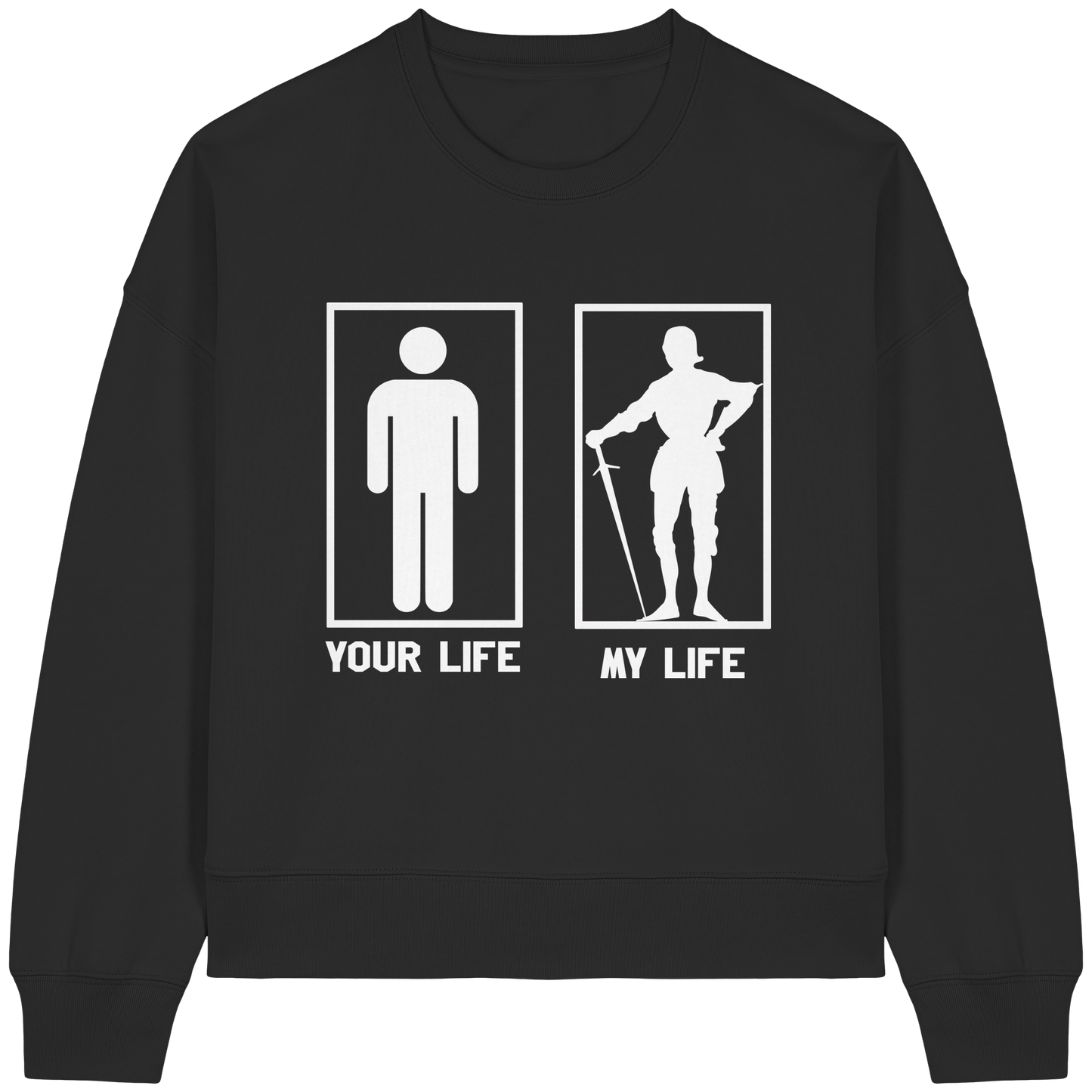 My Buhurt Life - Damen Bio Boxcut Sweatshirt