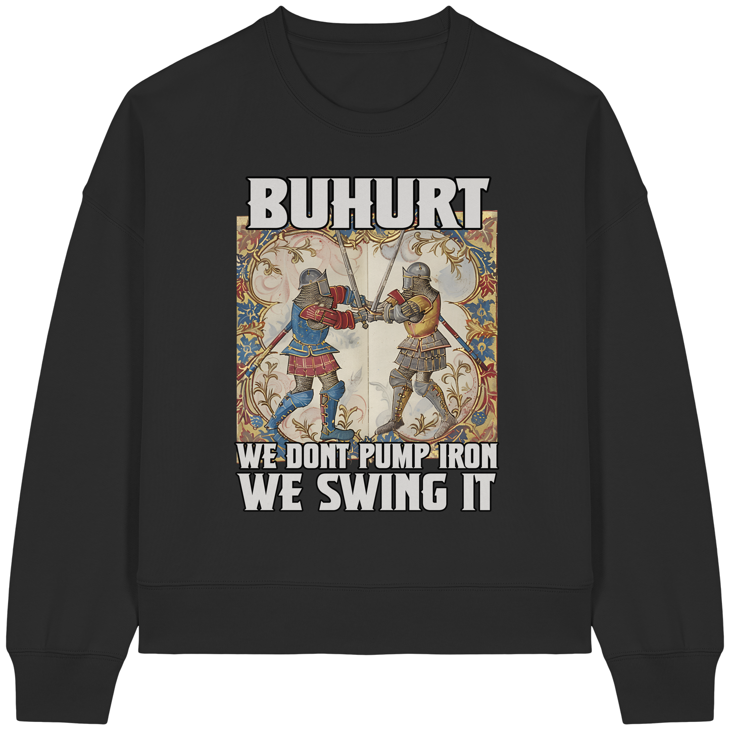 Buhurt Boxcut Damen Sweatshirt | Buhurt „We swing it“ | Bouhourt Damen Pullover