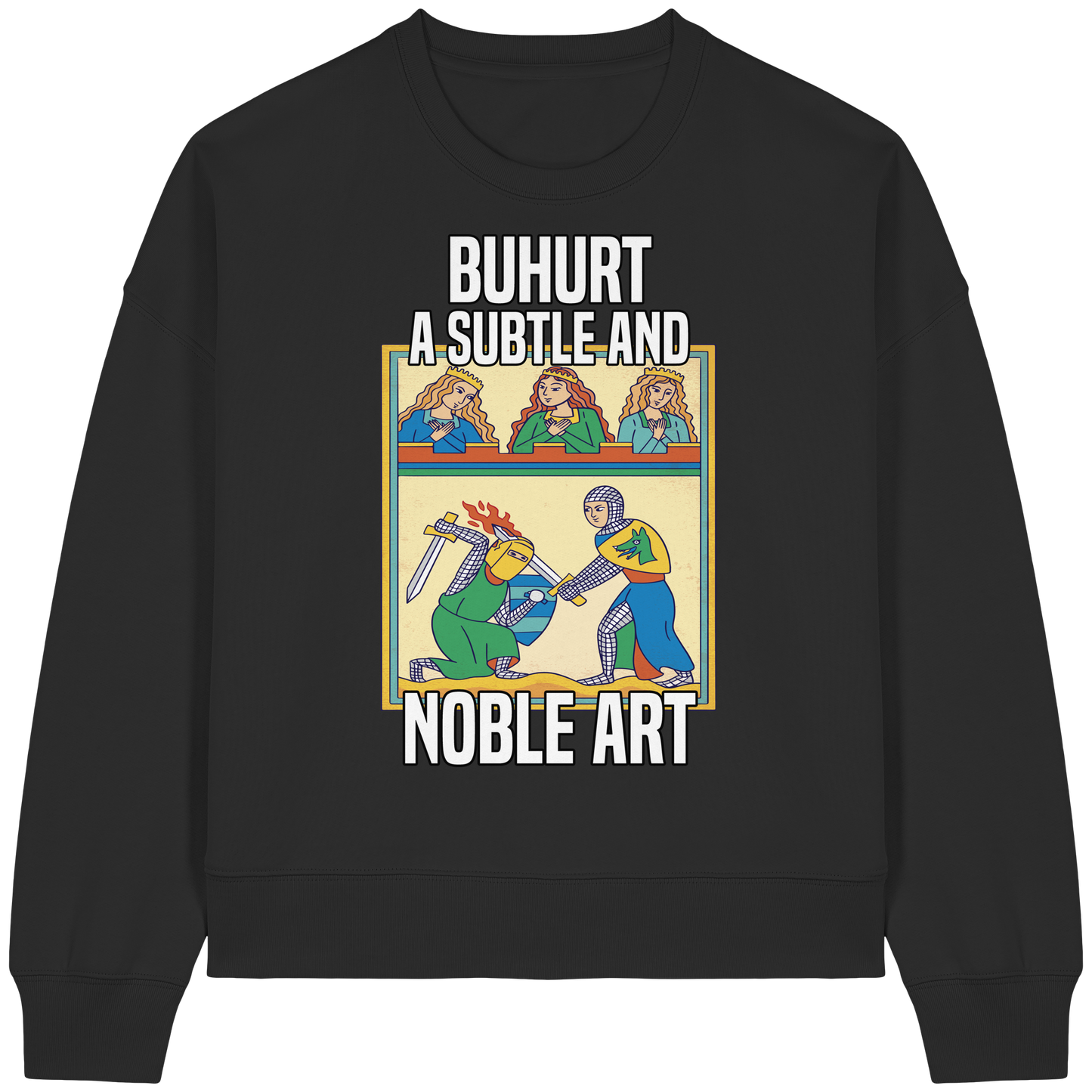 Damen Bio Boxcut Sweatshirt - "Eine Subtile Und Noble Kunst" Bouhourt Sweatshirt