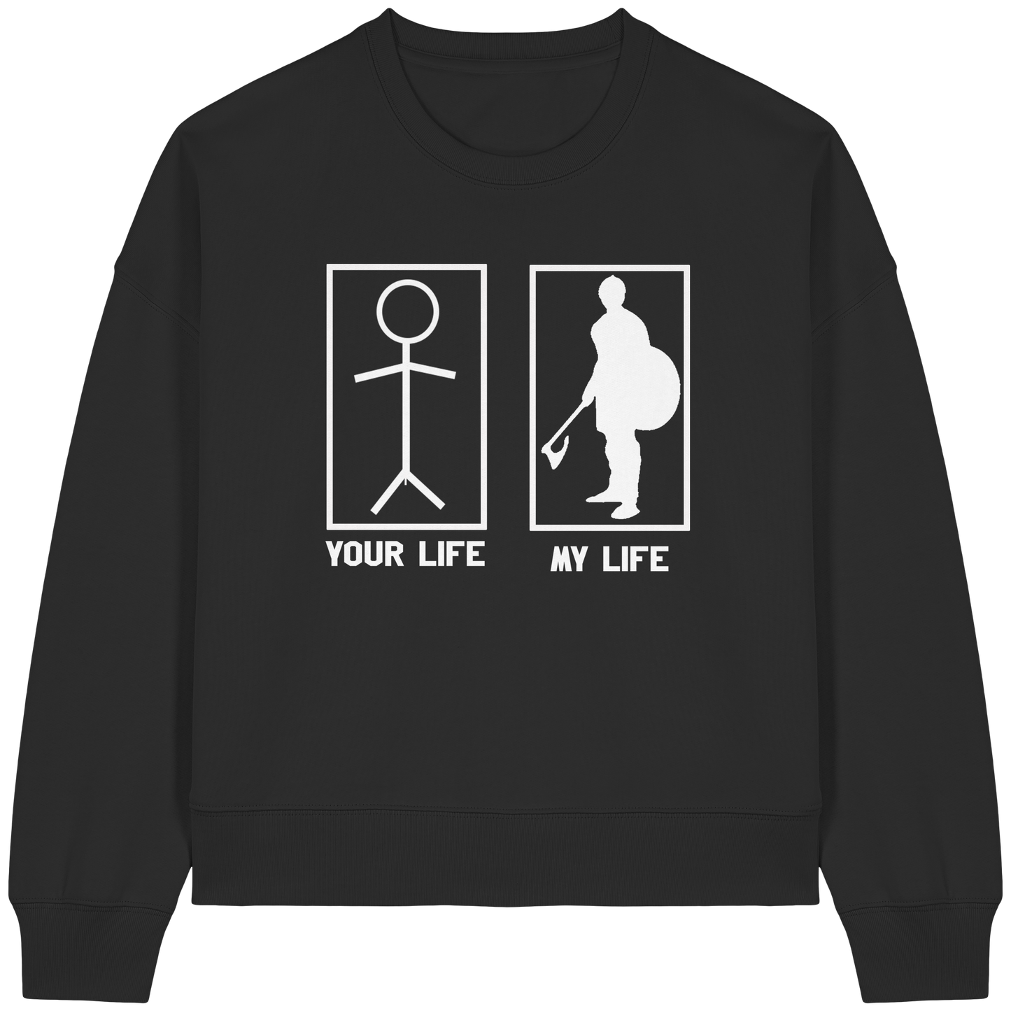 My Buhurt Life  - Damen Bio Boxcut Sweatshirt Frauen Boxcut Pullover