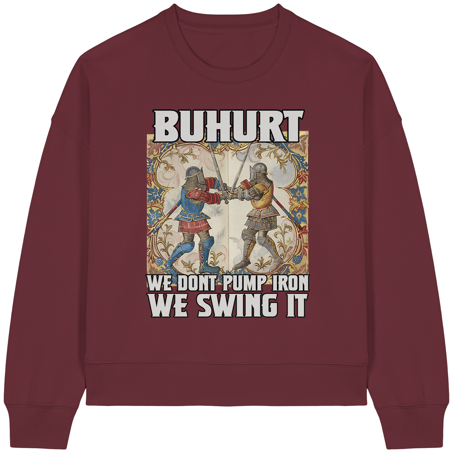 Buhurt Boxcut Damen Sweatshirt | Buhurt „We swing it“ | Bouhourt Damen Pullover