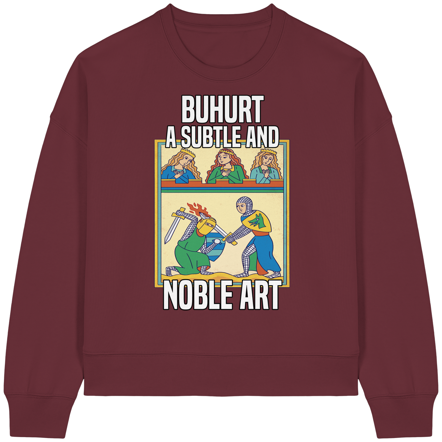 Damen Bio Boxcut Sweatshirt - "Eine Subtile Und Noble Kunst" Bouhourt Sweatshirt