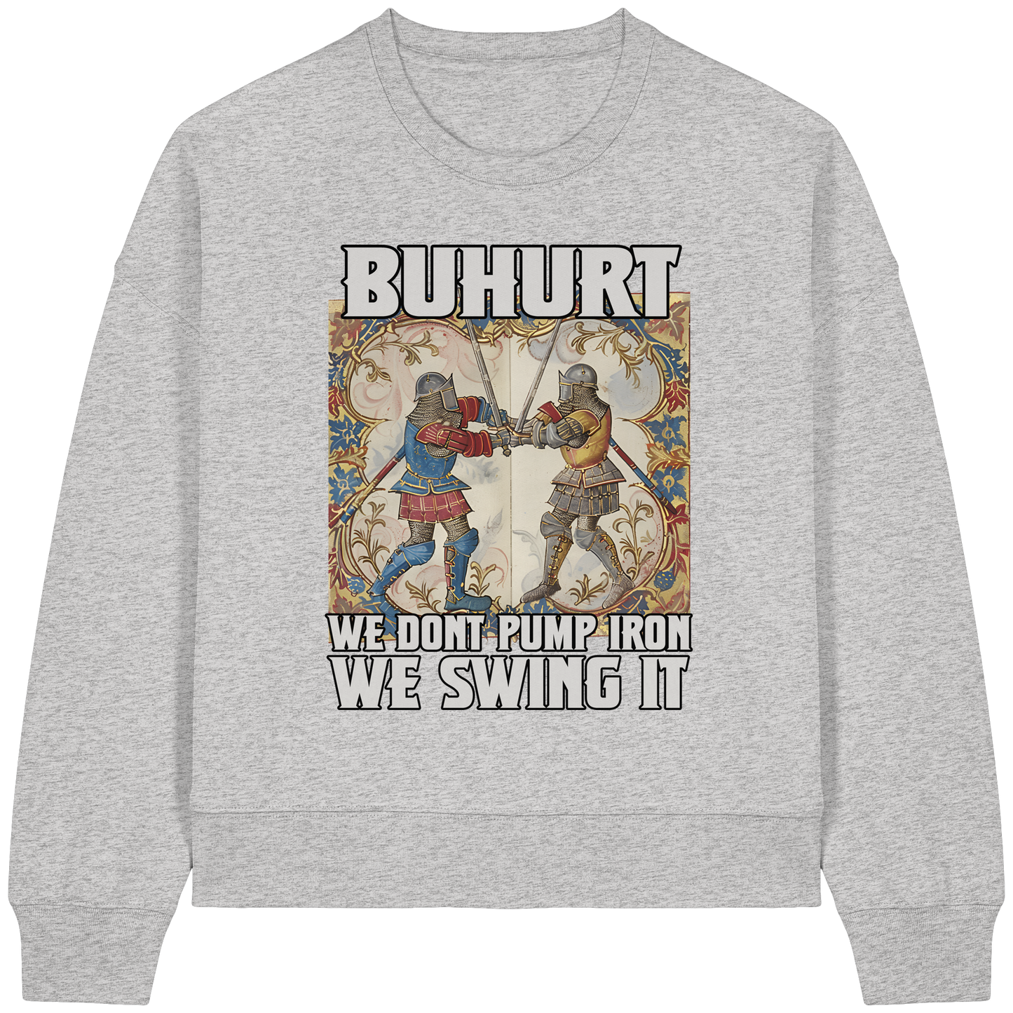 Buhurt Boxcut Damen Sweatshirt | Buhurt „We swing it“ | Bouhourt Damen Pullover