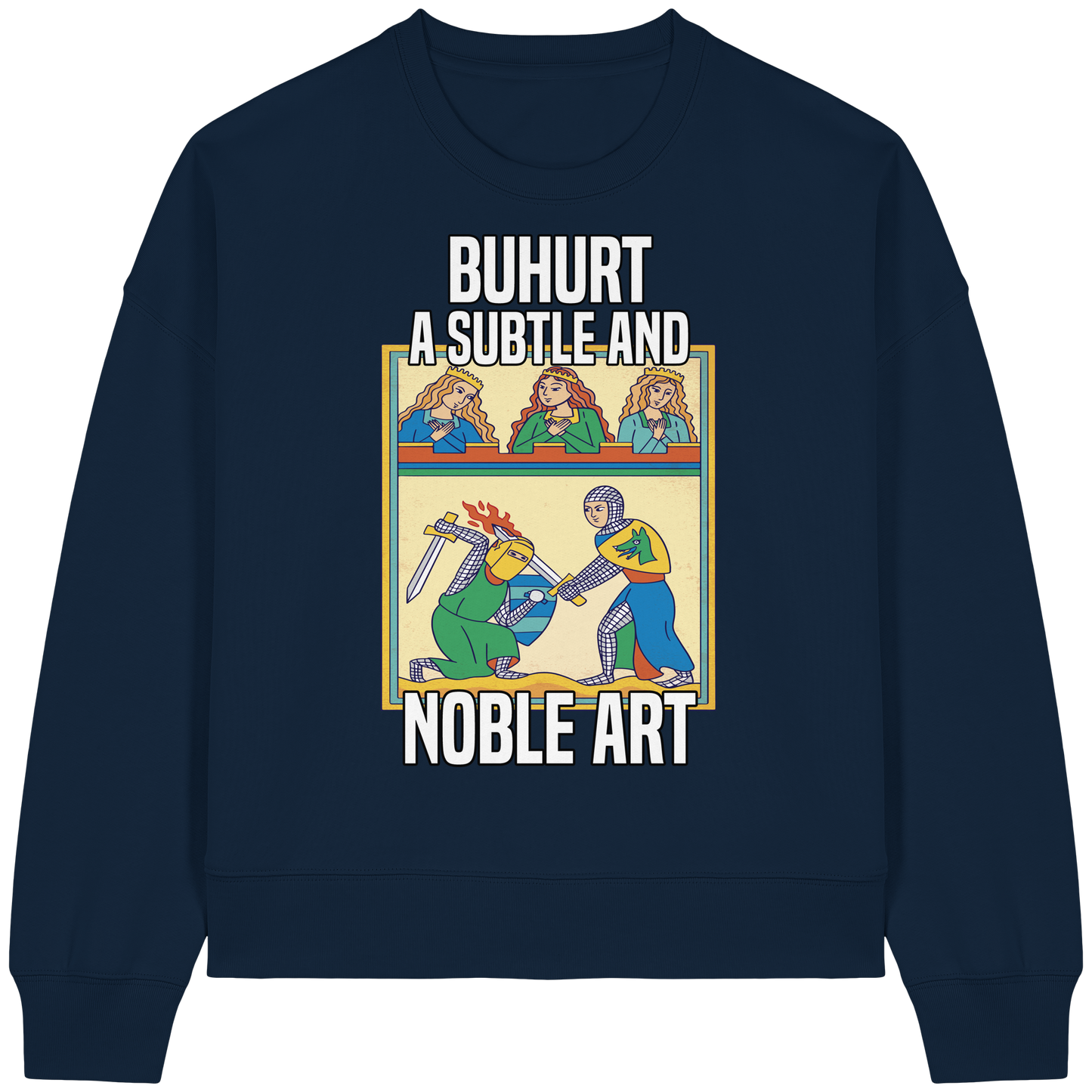 Damen Bio Boxcut Sweatshirt - "Eine Subtile Und Noble Kunst" Bouhourt Sweatshirt