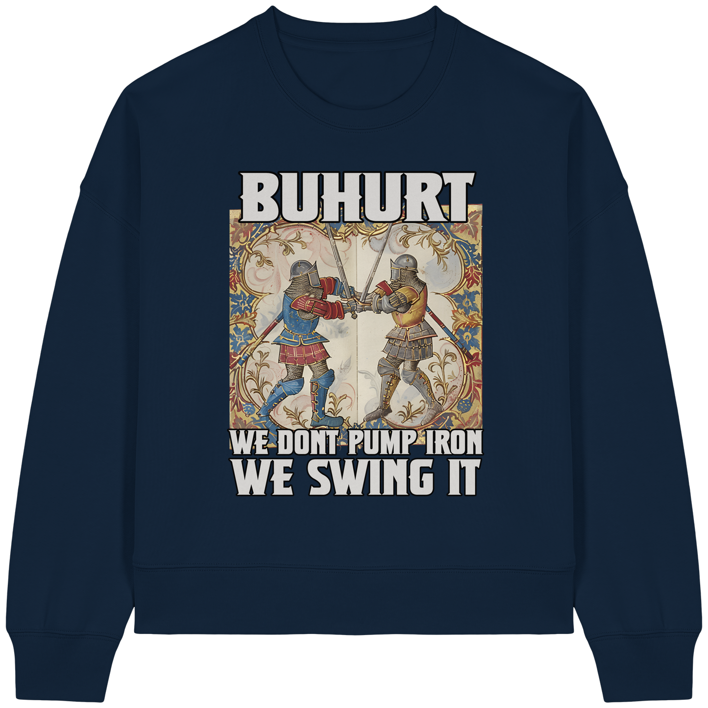 Buhurt Boxcut Damen Sweatshirt | Buhurt „We swing it“ | Bouhourt Damen Pullover