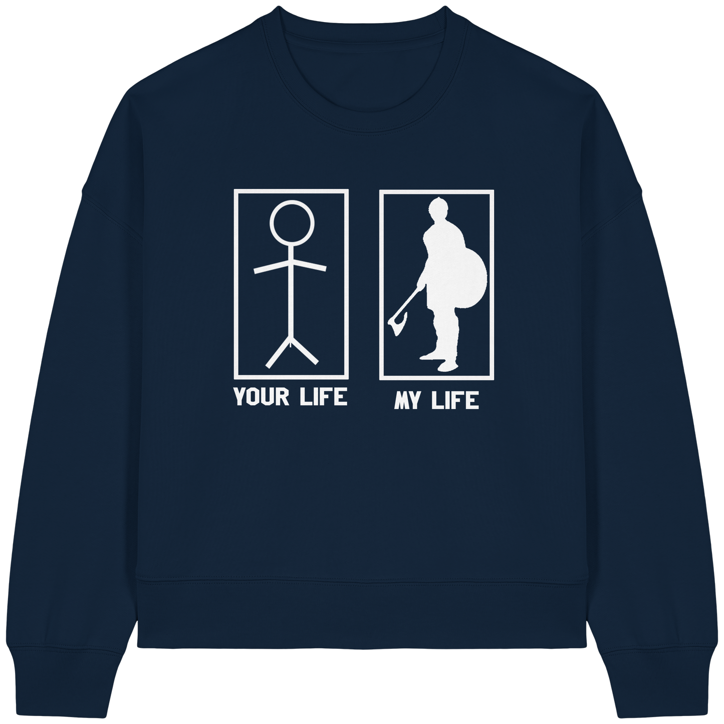 My Buhurt Life  - Damen Bio Boxcut Sweatshirt Frauen Boxcut Pullover