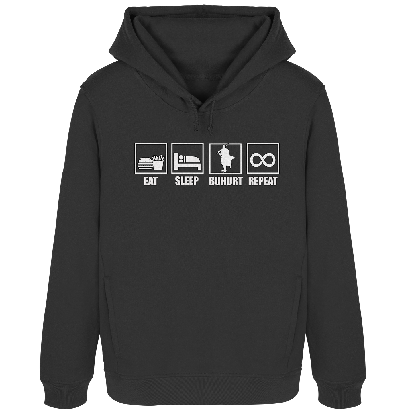 Eat Sleep Buhurt Repeat Damen Hoodie
