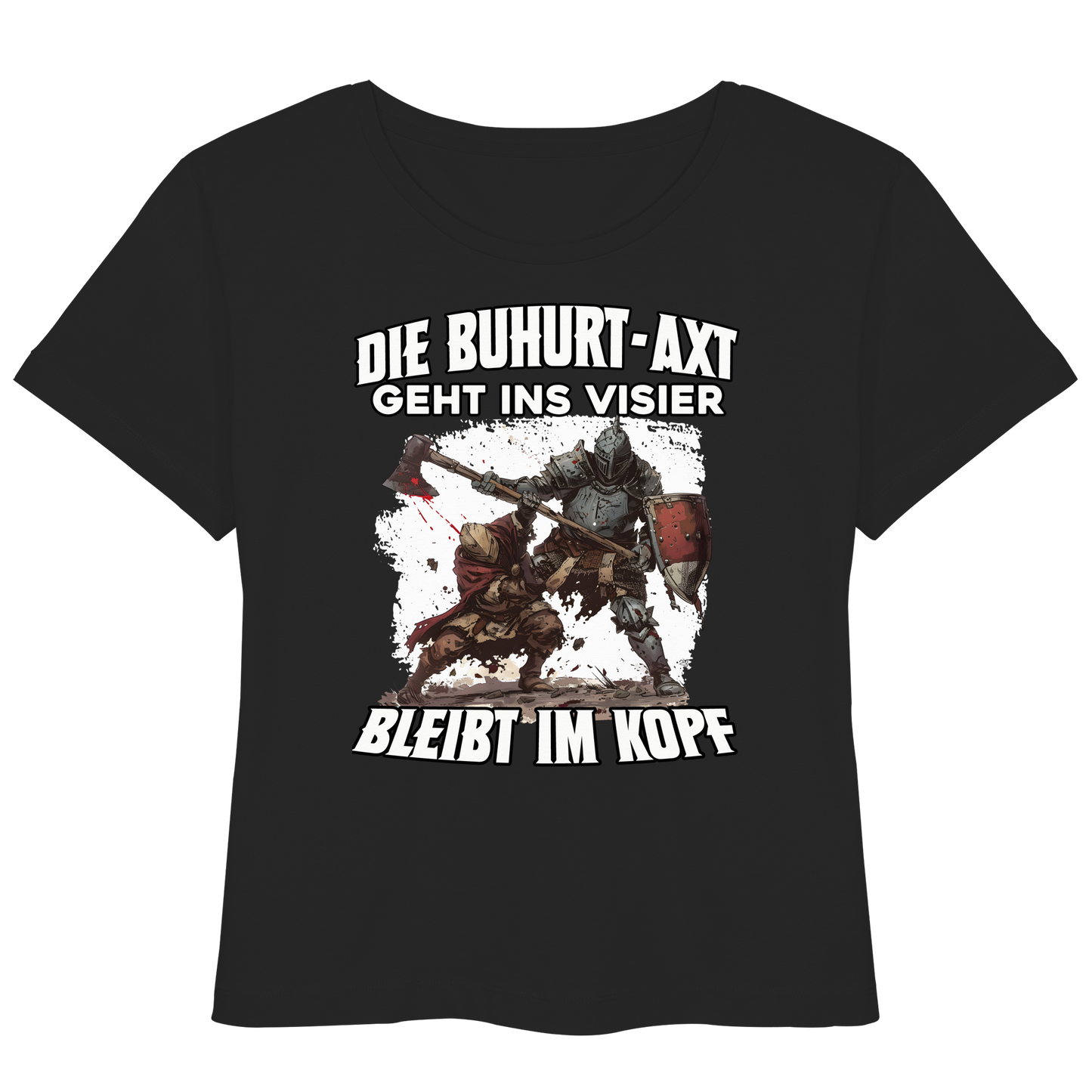 Buhurt Axt Damen T-Shirt Ritterkampf  - Frauen Bio Lightweight T-Shirt