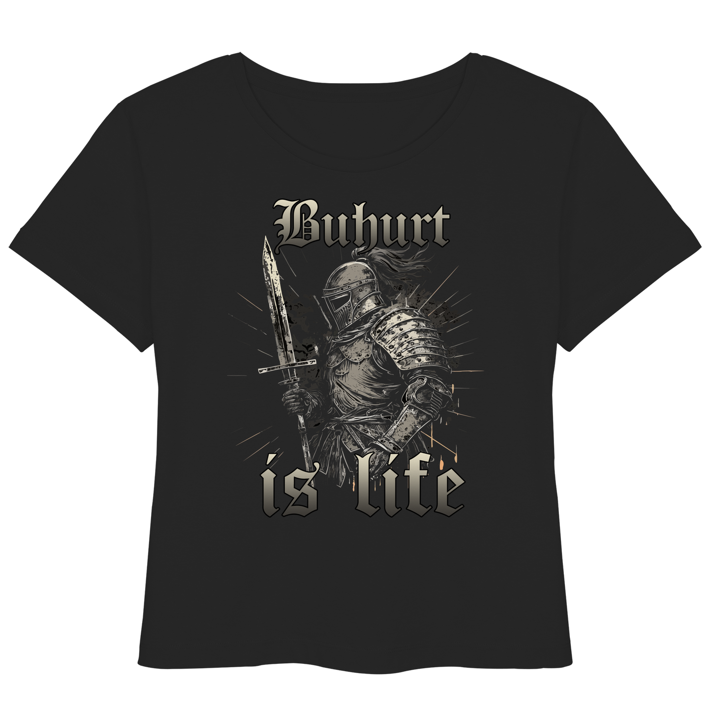 Buhurt Is Life Damen T-Shirt Ritter - Frauen Bio Lightweight T-Shirt