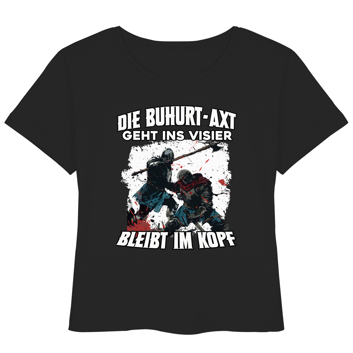 Bleibt im Kopf- Buhurt Axt Damen Shirt - Frauen Bio Lightweight T-Shirt