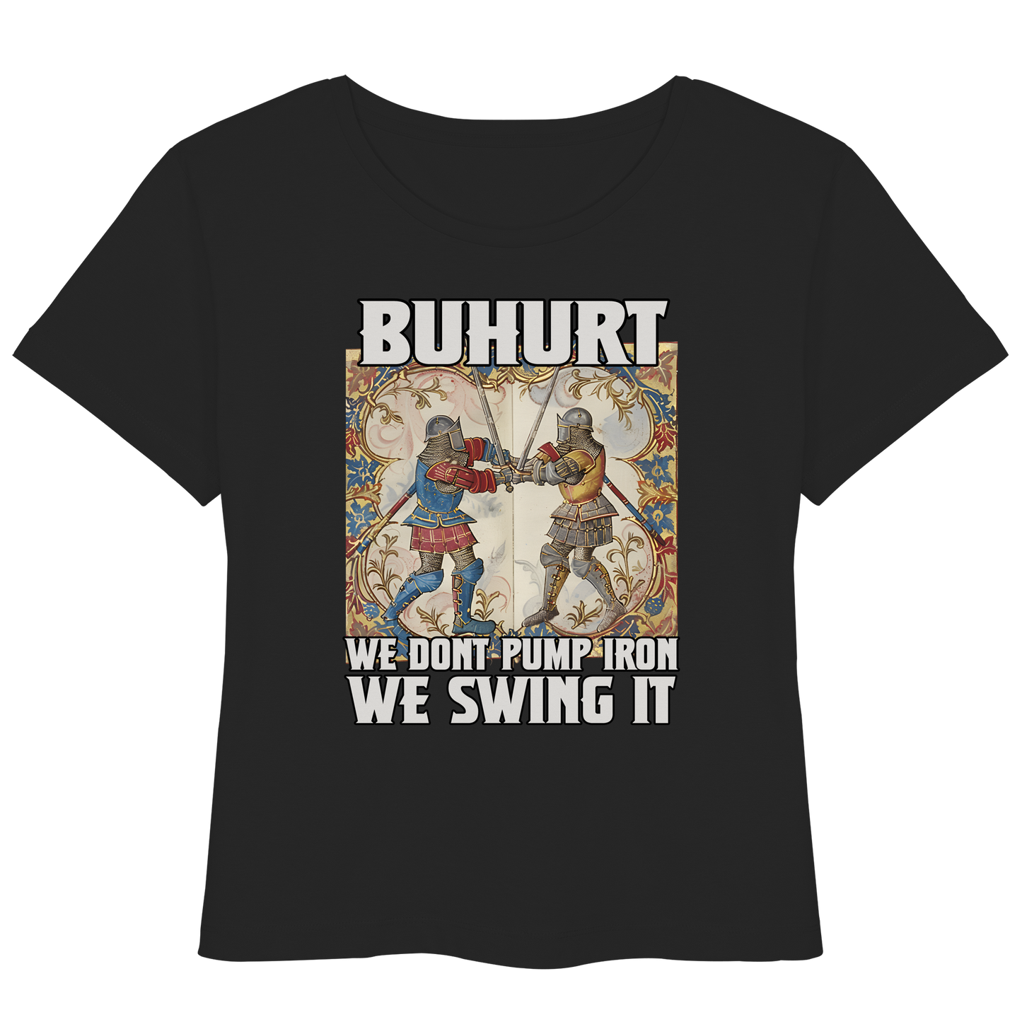 Buhurt Stundenbuch We Swing It Damen T-Shirt - Frauen Bio Lightweight T-Shirt