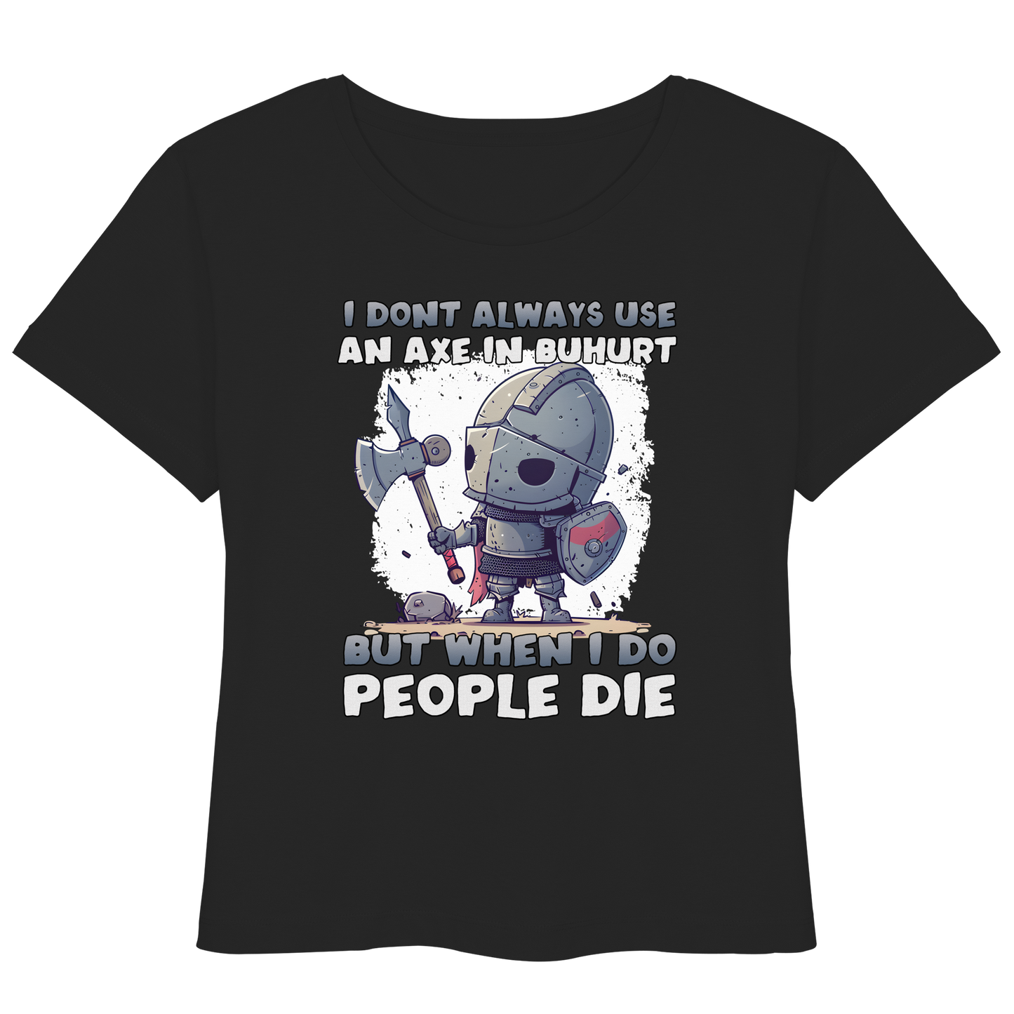 Chibi Knight - Buhurt Damen Lightweight T-Shirt Axe Humor Ritter HEMA
