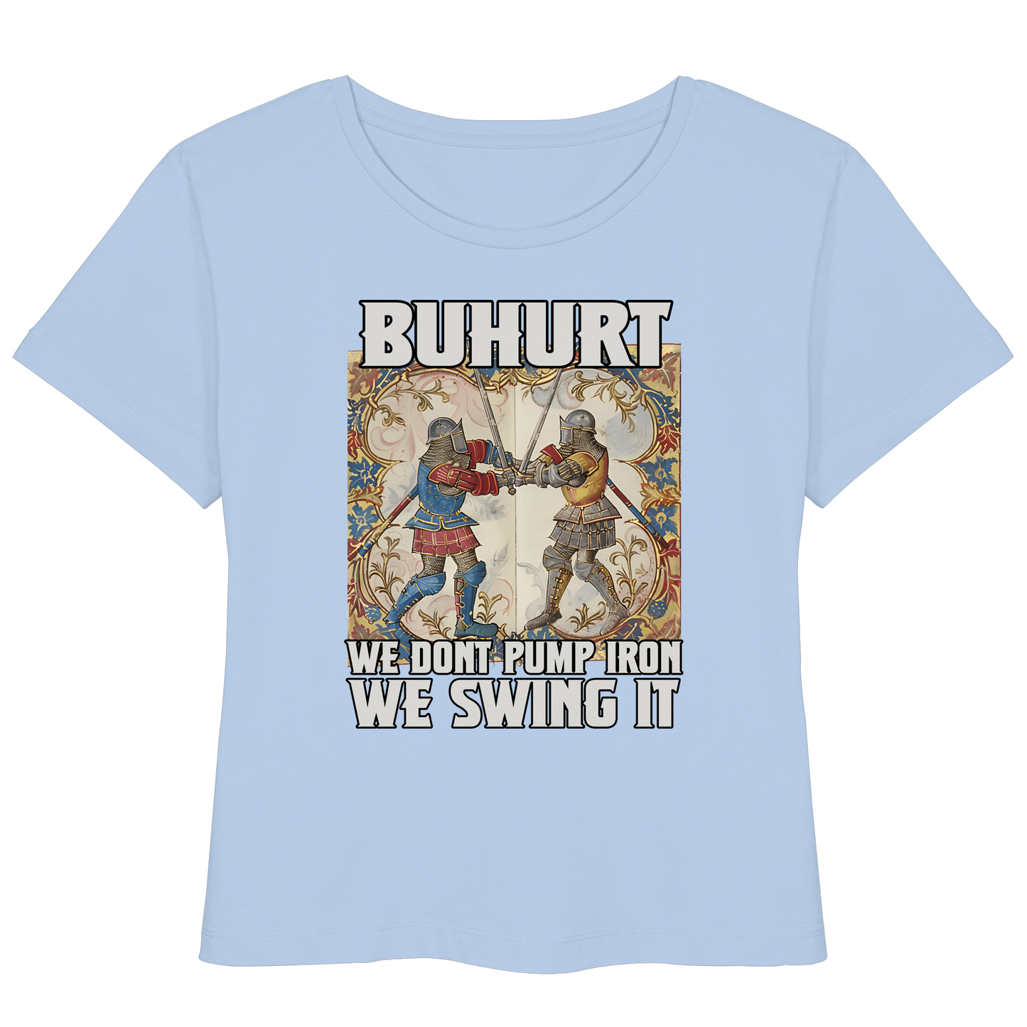 Buhurt Stundenbuch We Swing It Damen T-Shirt - Frauen Bio Lightweight T-Shirt