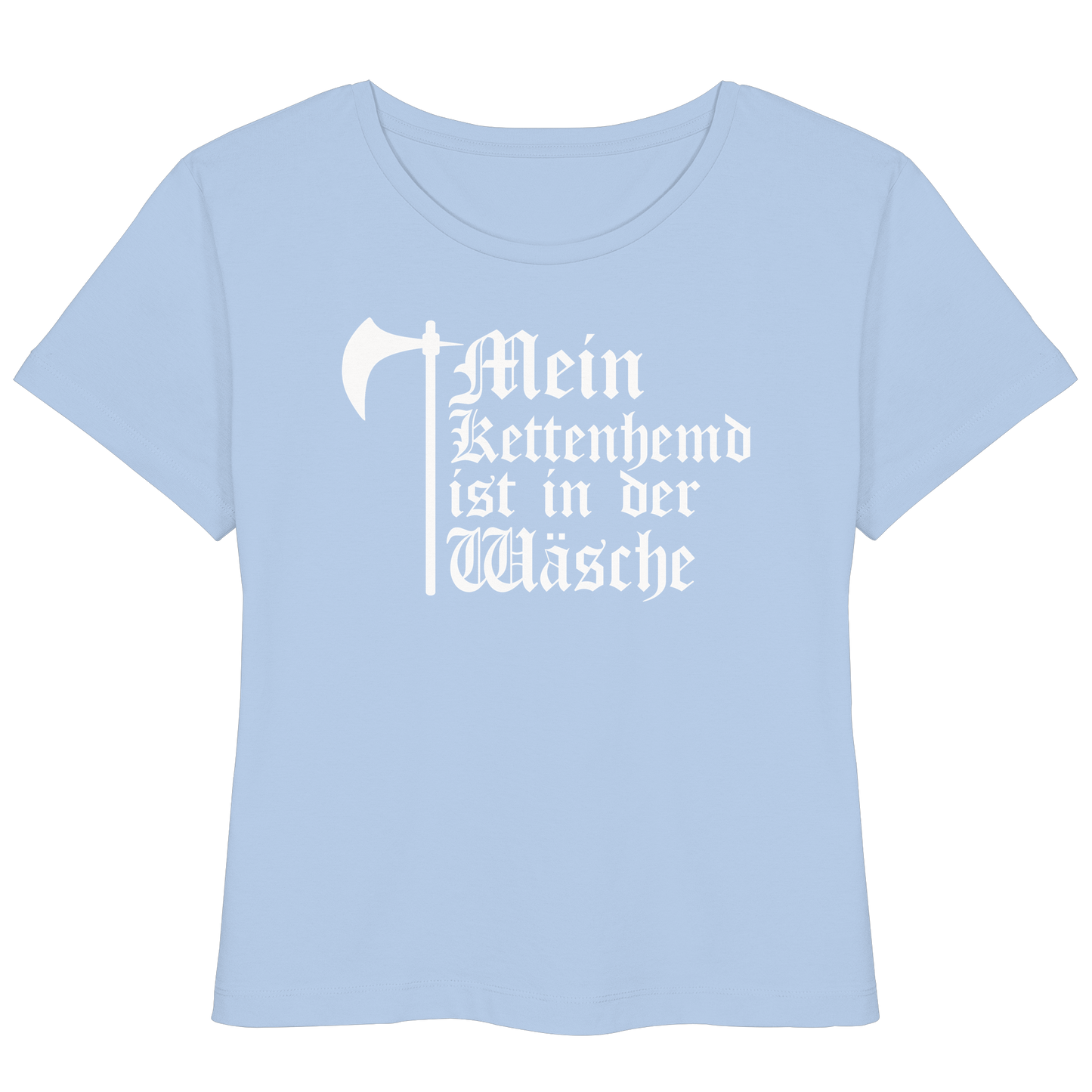 Mein Kettenhemd ist in der Wäsche Shirt  - Damen Bio Lightweight T-Shirt