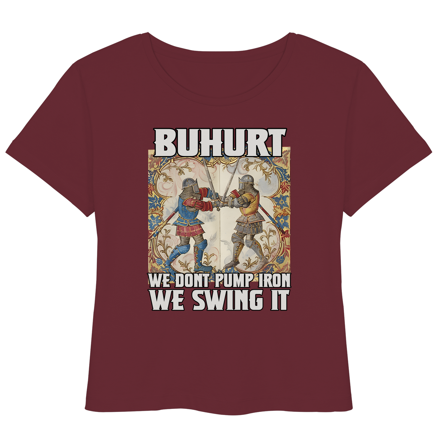 Buhurt Stundenbuch We Swing It Damen T-Shirt - Frauen Bio Lightweight T-Shirt