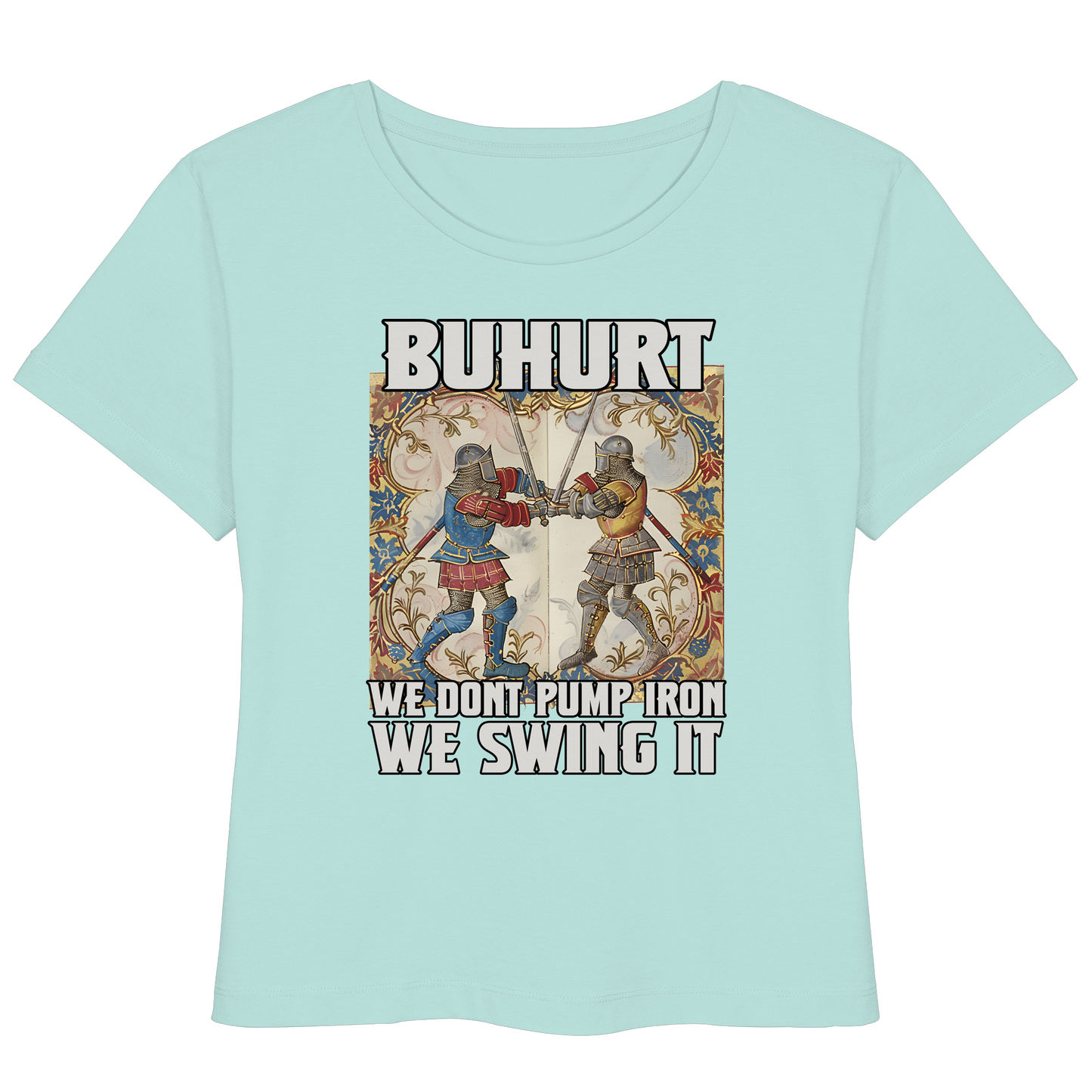 Buhurt Stundenbuch We Swing It Damen T-Shirt - Frauen Bio Lightweight T-Shirt