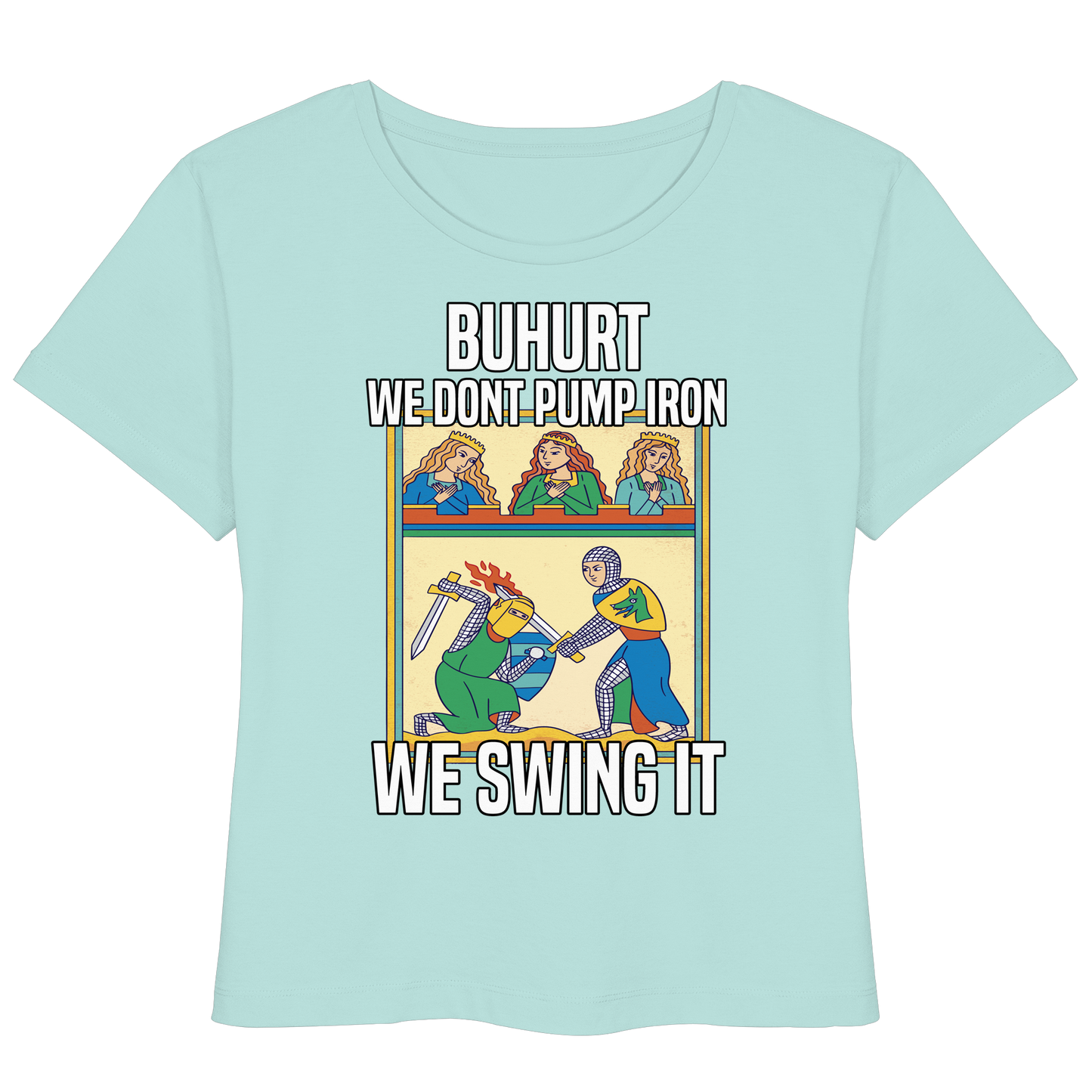 Buhurt We Swing It Damen Shirt - Frauen Bio Lightweight Bio T-Shirt