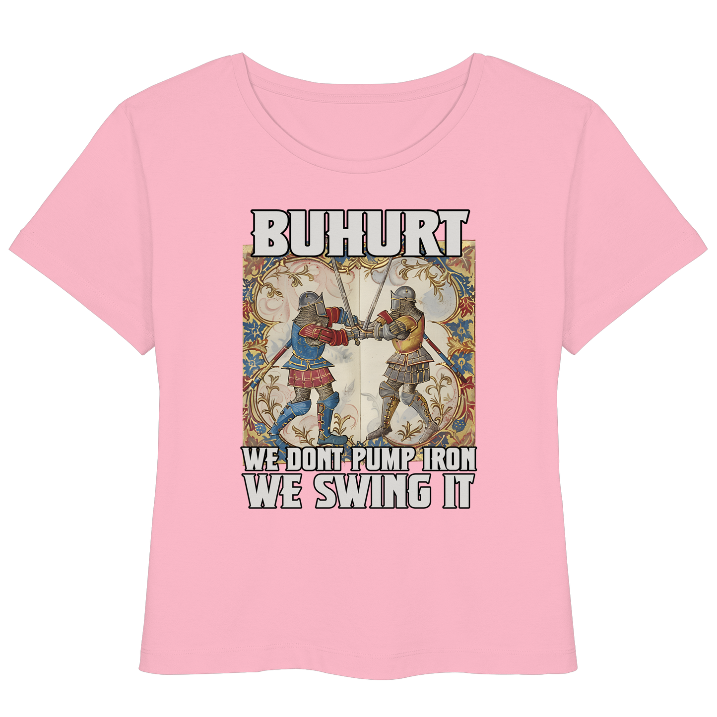 Buhurt Stundenbuch We Swing It Damen T-Shirt - Frauen Bio Lightweight T-Shirt