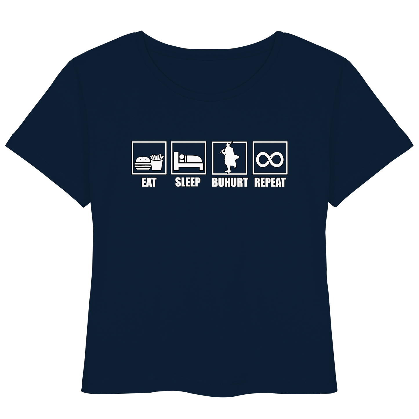 Buhurt And Repeat - Eat Sleep Buhurt Repeat Damen Lightweight T-Shirt