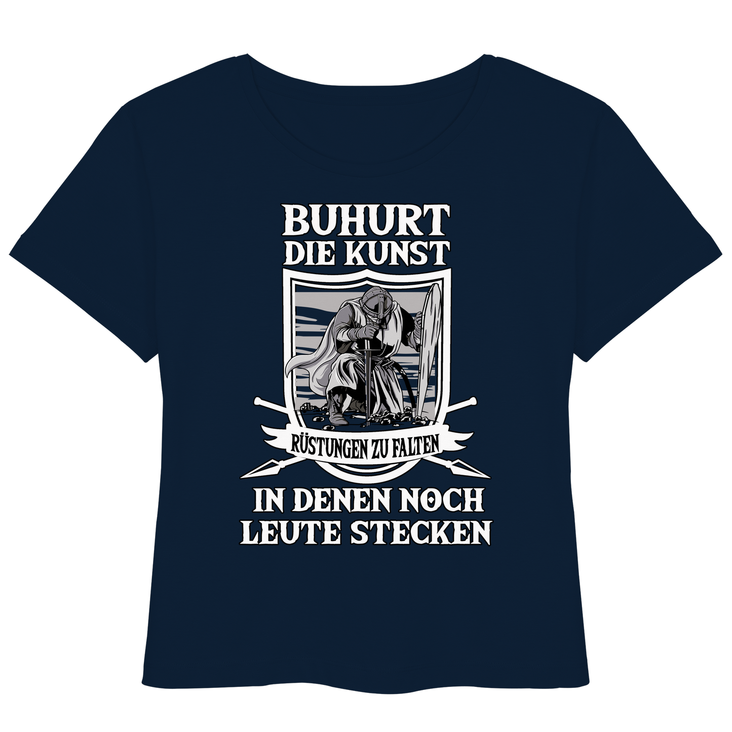 Buhurt Damen T-Shirt Rüstungen Falten Humor Bio Lightweight Shirt