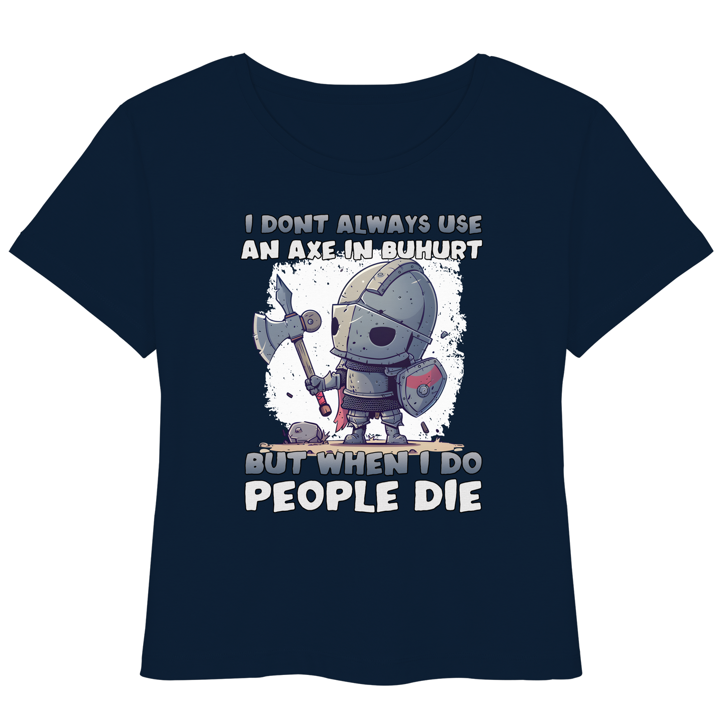 Chibi Knight - Buhurt Damen Lightweight T-Shirt Axe Humor Ritter HEMA