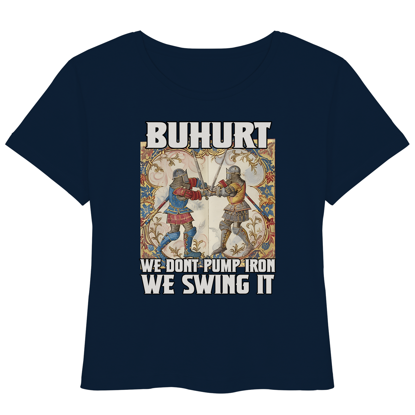 Buhurt Stundenbuch We Swing It Damen T-Shirt - Frauen Bio Lightweight T-Shirt