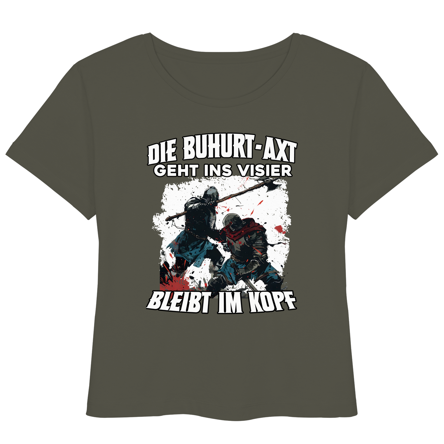 Bleibt im Kopf- Buhurt Axt Damen Shirt - Frauen Bio Lightweight T-Shirt