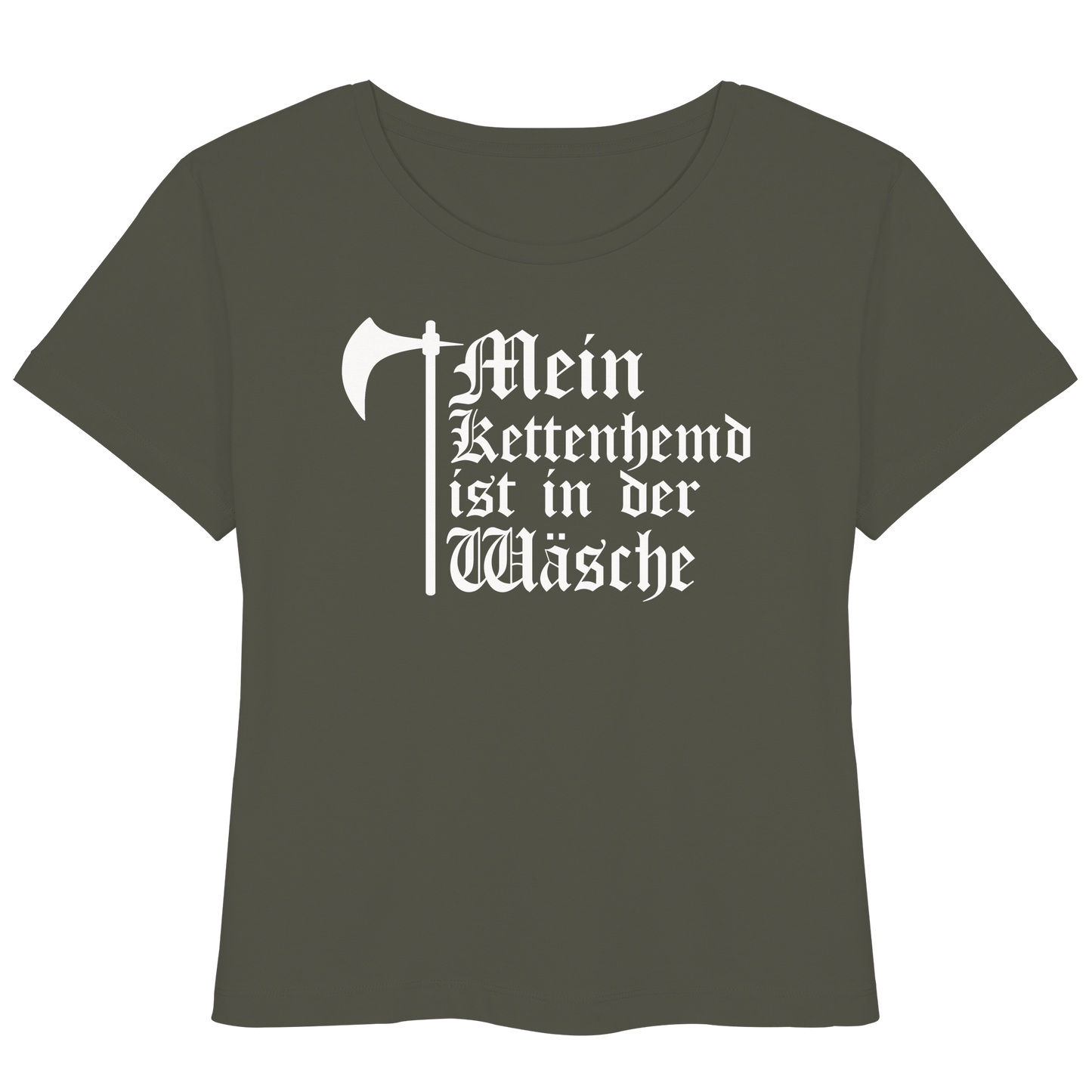 Mein Kettenhemd ist in der Wäsche Shirt  - Damen Bio Lightweight T-Shirt