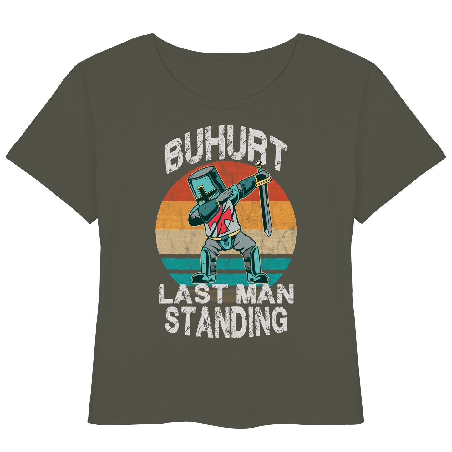 Buhurt Last Man Standing Damen Lightweight Shirt Bio Baumwolle Dabbing Knight