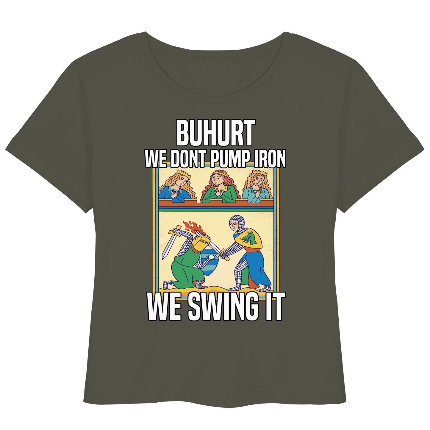 Buhurt We Swing It Damen Shirt - Frauen Bio Lightweight Bio T-Shirt