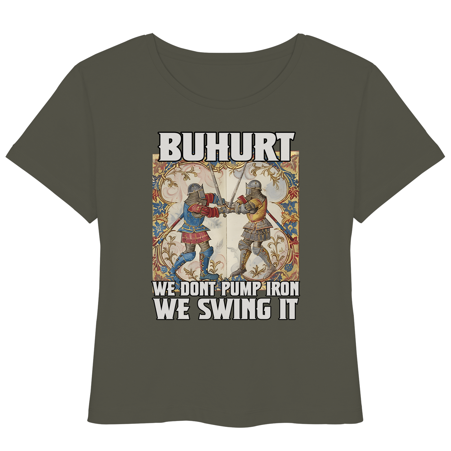 Buhurt Stundenbuch We Swing It Damen T-Shirt - Frauen Bio Lightweight T-Shirt