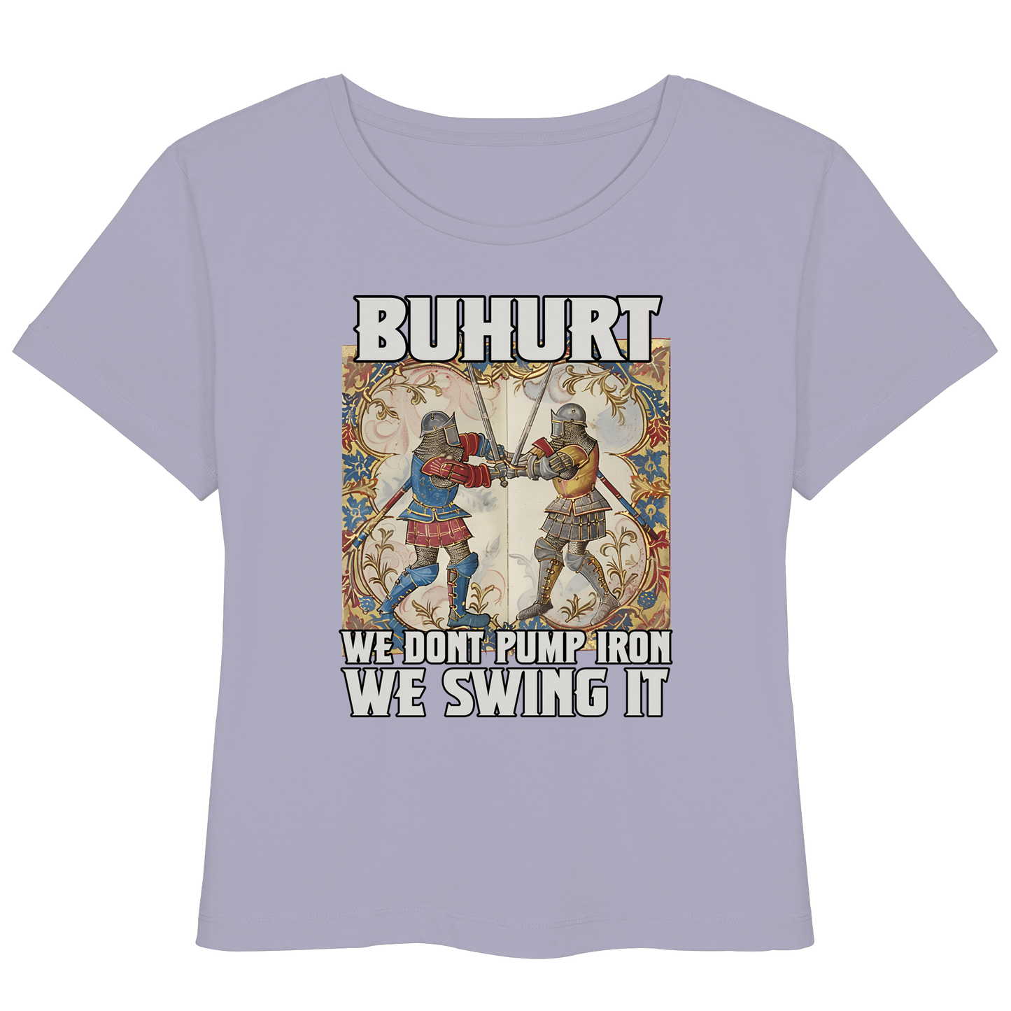 Buhurt Stundenbuch We Swing It Damen T-Shirt - Frauen Bio Lightweight T-Shirt