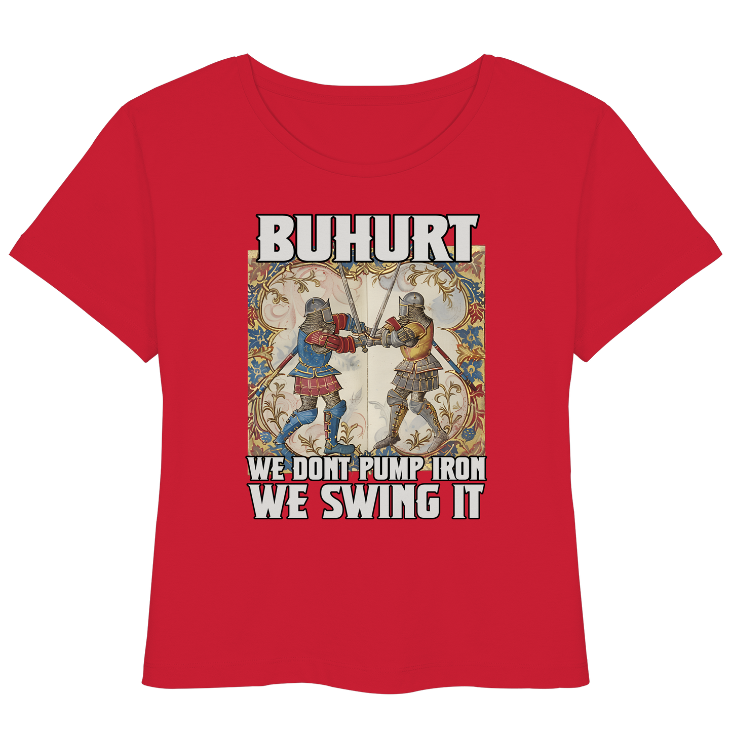 Buhurt Stundenbuch We Swing It Damen T-Shirt - Frauen Bio Lightweight T-Shirt