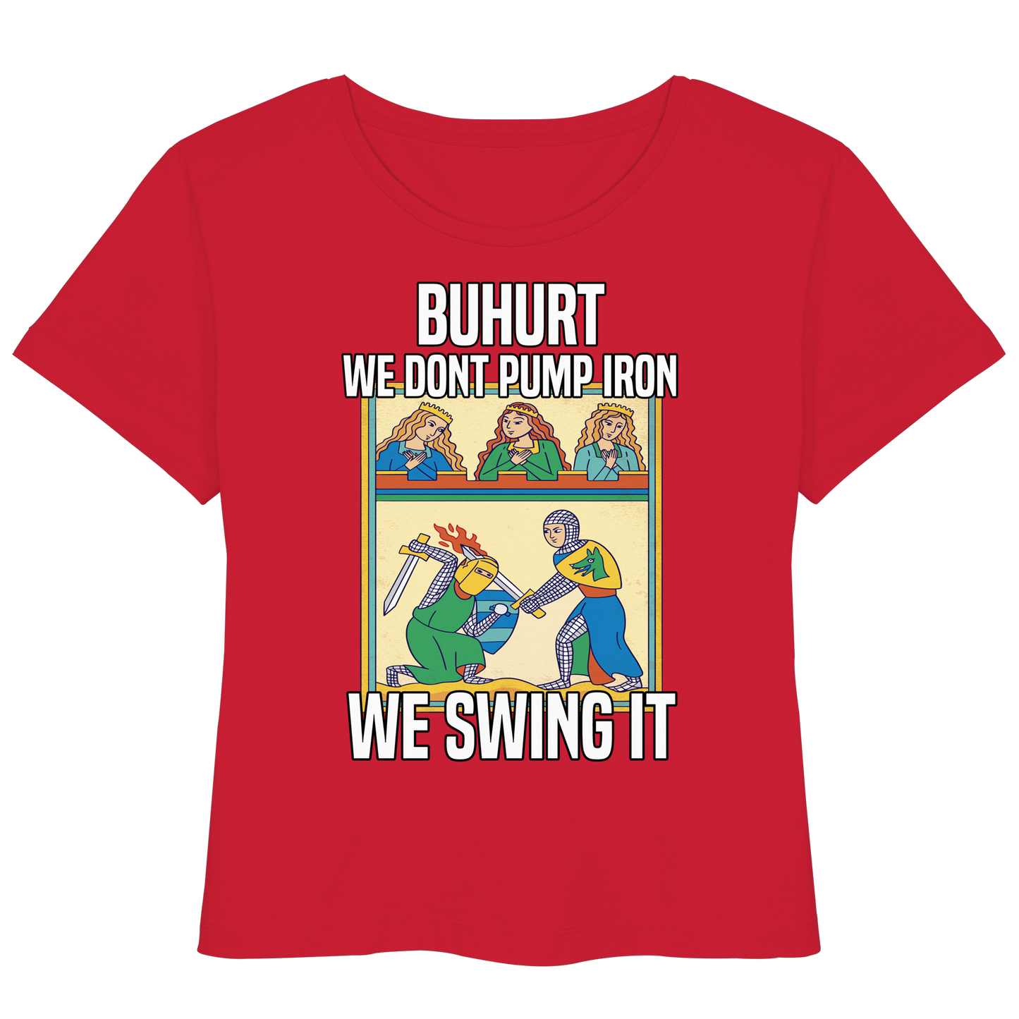 Buhurt We Swing It Damen Shirt - Frauen Bio Lightweight Bio T-Shirt