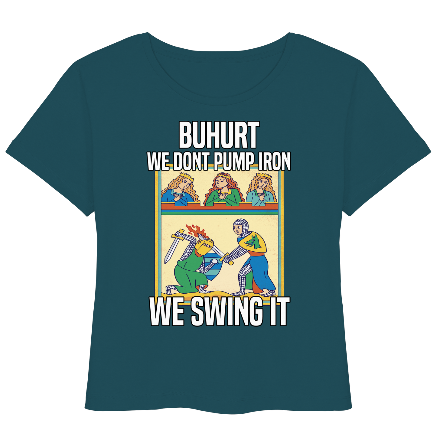 Buhurt We Swing It Damen Shirt - Frauen Bio Lightweight Bio T-Shirt