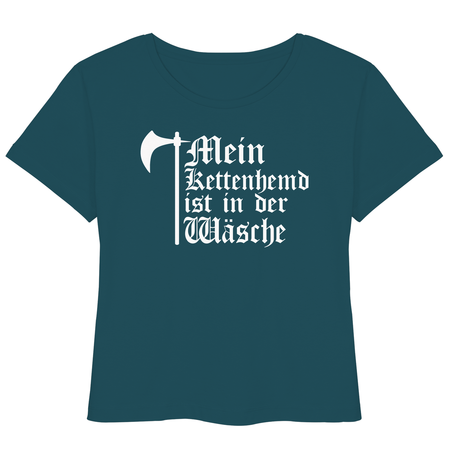 Mein Kettenhemd ist in der Wäsche Shirt  - Damen Bio Lightweight T-Shirt