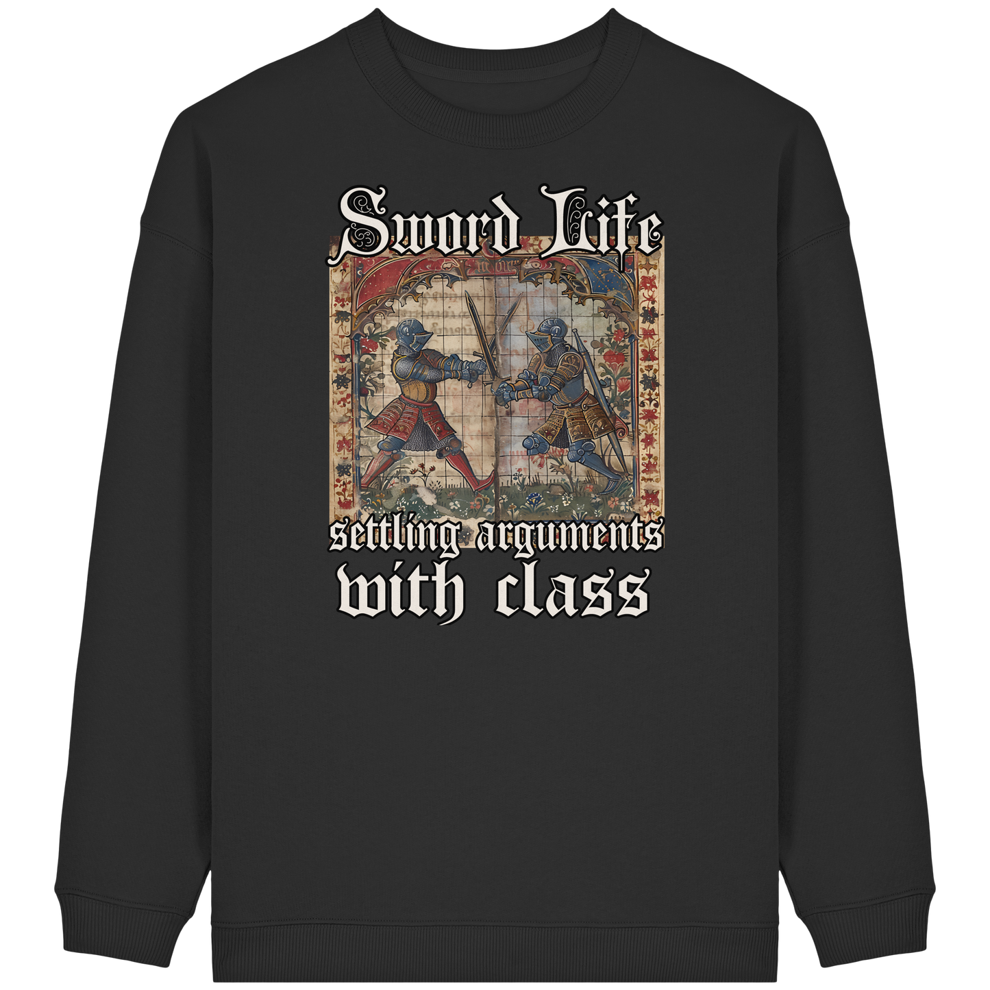 Sword Life | Damen Bio Oversized Sweatshirt | Stundenbuch Frauen Oversized Pullover