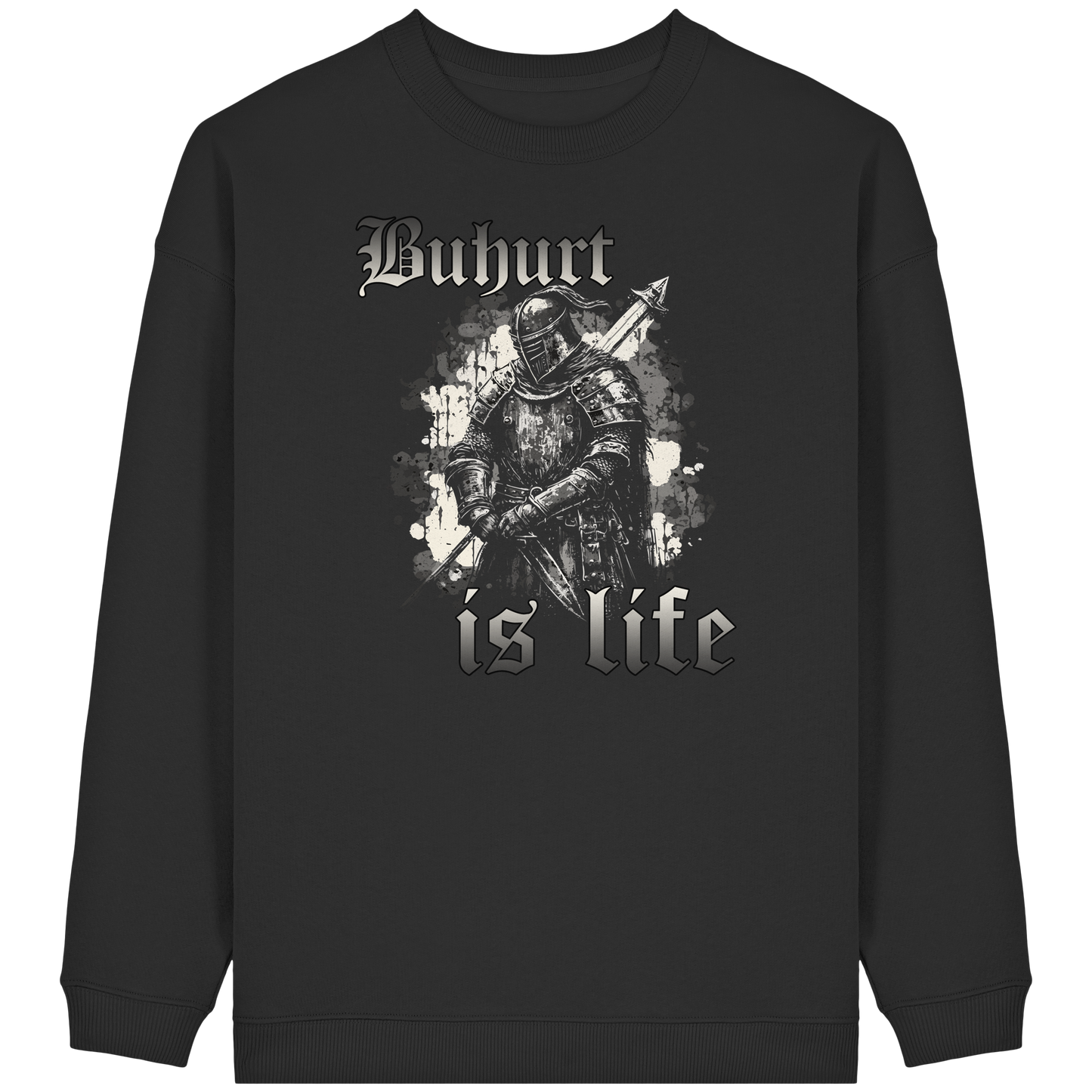 Buhurt Is Life | Damen Bio Oversized Sweatshirt | Bouhourt Frauen Pullover
