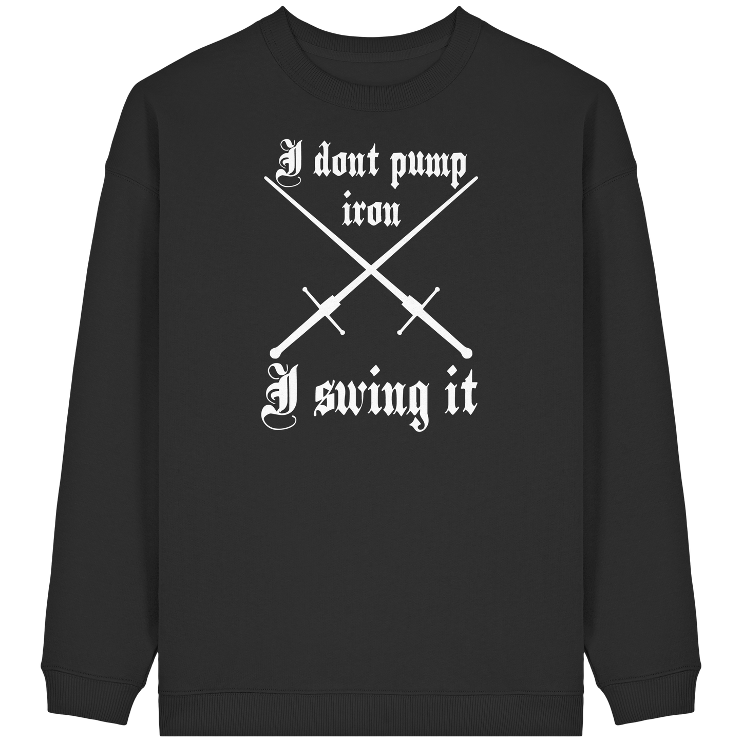 Buhurt Damen Oversized Sweatshirt | HEMA Schwertkampf „I swing it“ |  Bouhourt Sweatshirt