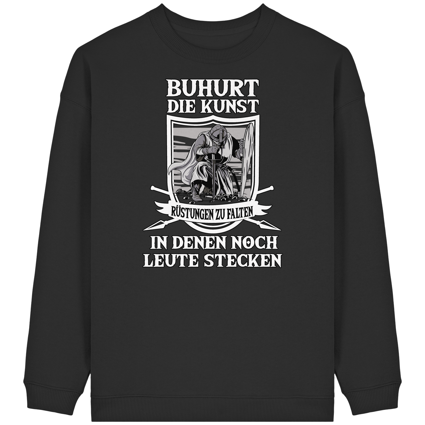 Die Kunst Rüstungen zu Falten - Damen Bio Oversized Sweatshirt