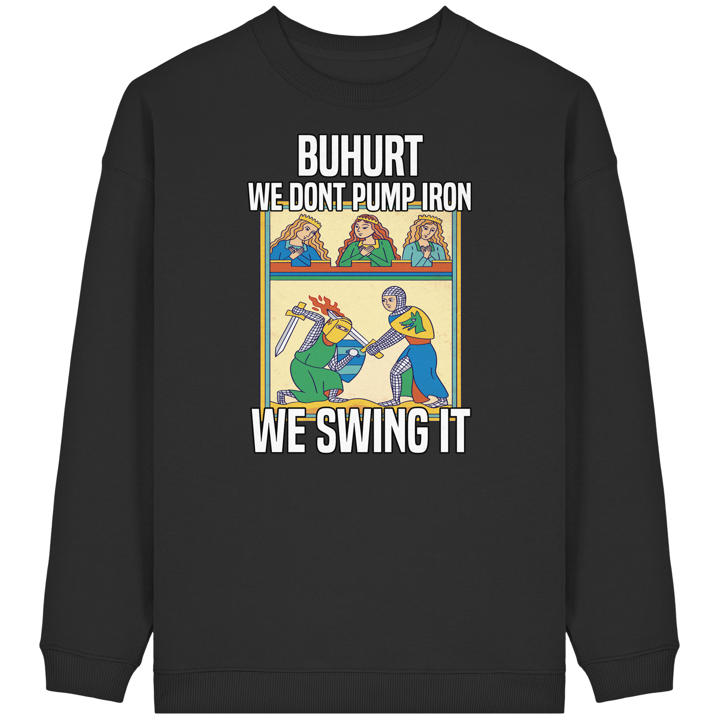 Buhurt Oversized Damen Pullover | We Swing It | Bouhourt Frauen Sweatshirt