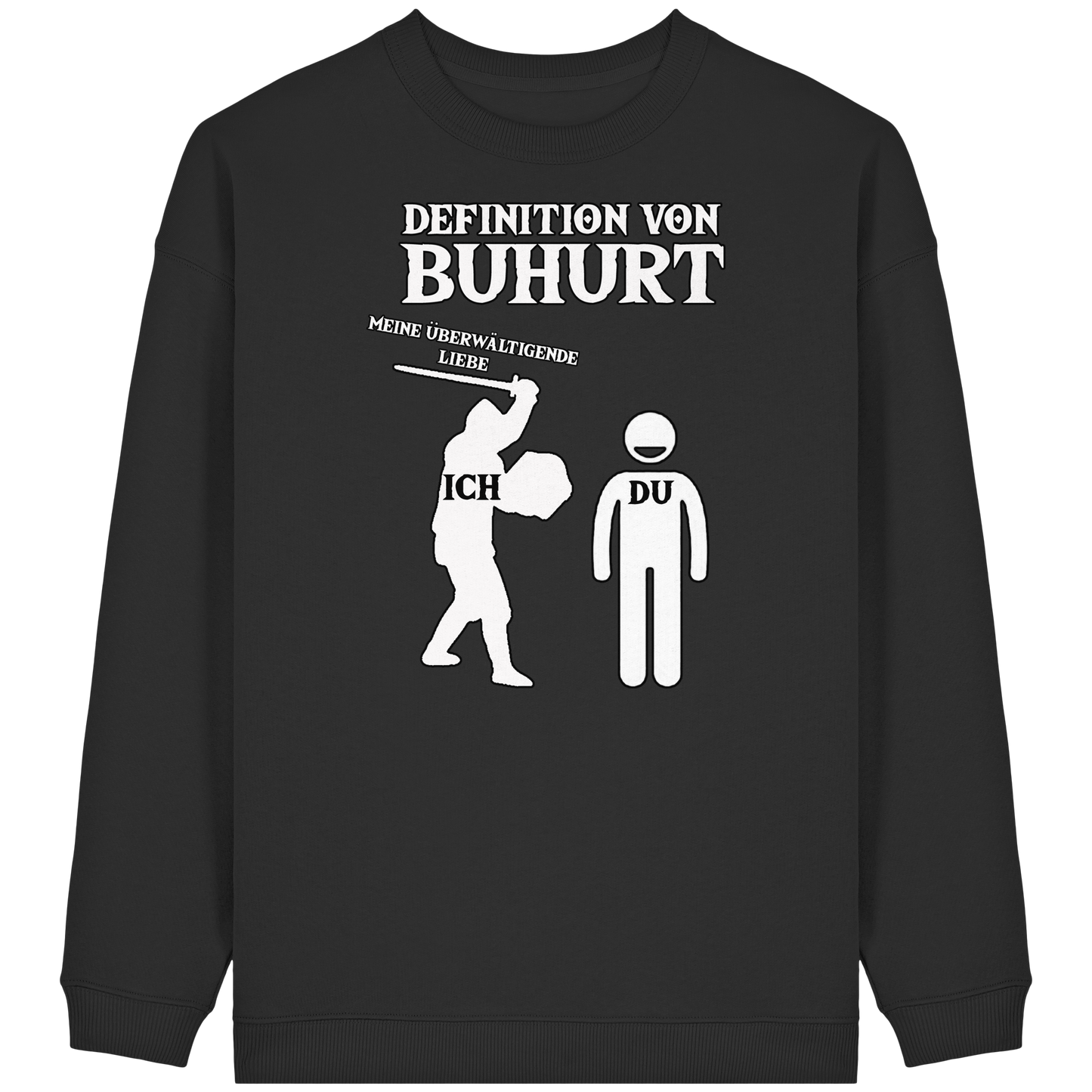 Definition von Buhurt |Damen Bio Oversized Sweatshirt| Frauen Bouhourt Pullover