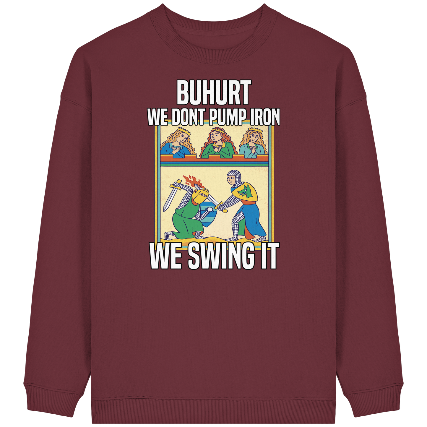Buhurt Oversized Damen Pullover | We Swing It | Bouhourt Frauen Sweatshirt