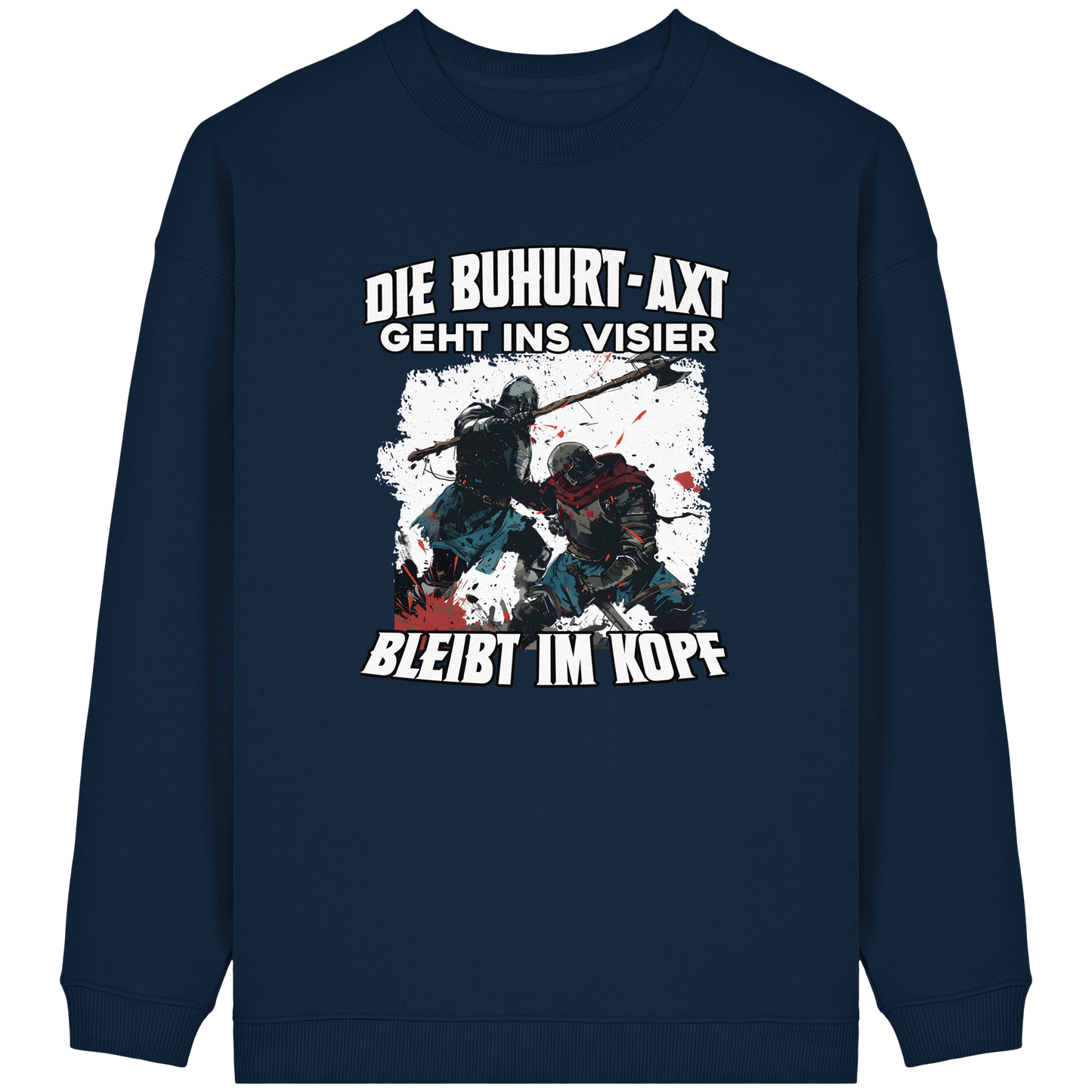 Buhurt Damen Oversized Pullover | Bleibt Im Kopf | Bouhourt Oversized Sweatshirt