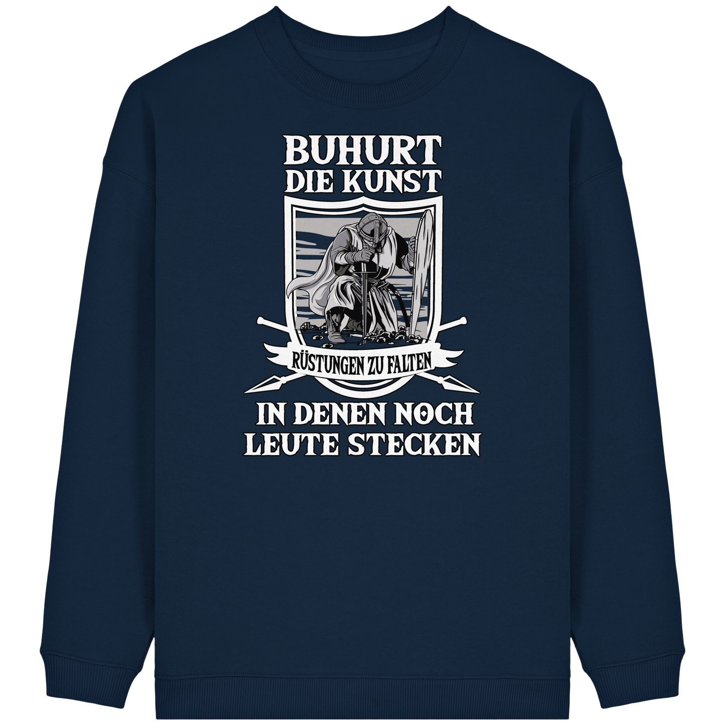 Die Kunst Rüstungen zu Falten - Damen Bio Oversized Sweatshirt