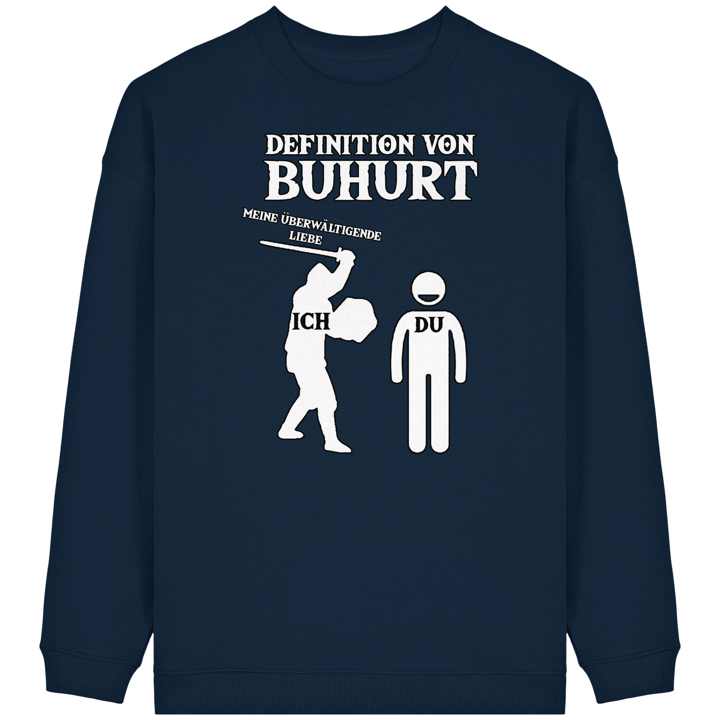 Definition von Buhurt |Damen Bio Oversized Sweatshirt| Frauen Bouhourt Pullover