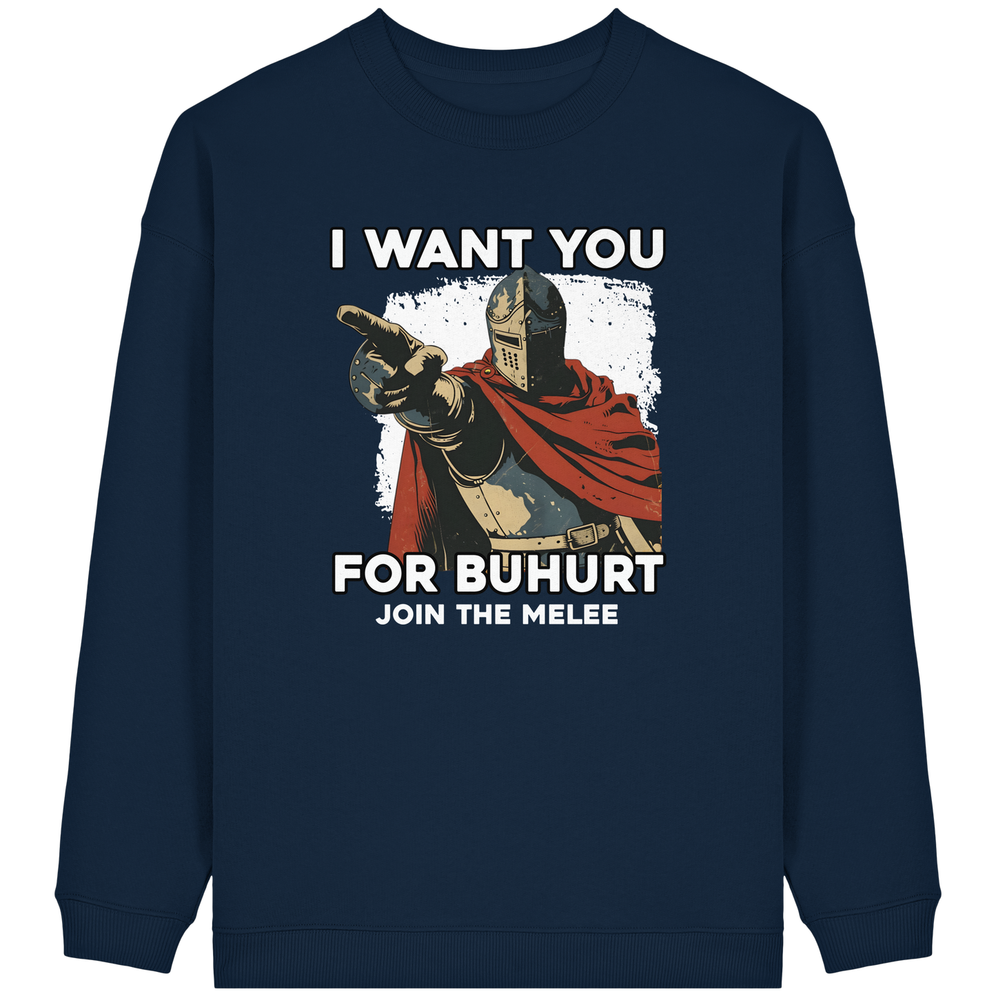 Buhurt Oversized Damen Pullover |„I want you – join the melee“ | Bouhourt Frauen Sweatshirt
