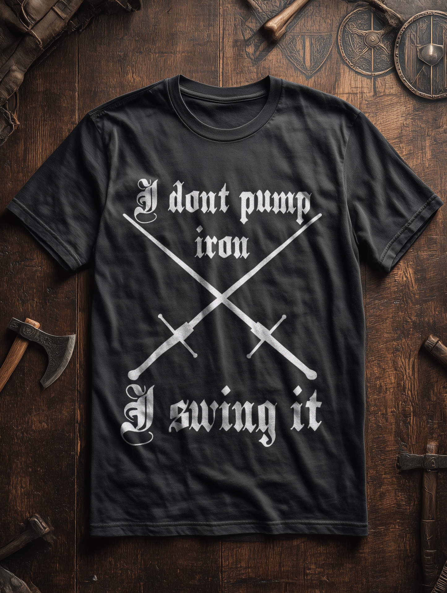 Buhurt Shirt I Swing It Oversize 240g Herren T-Shirt Bio Baumwolle Oversized Shirt