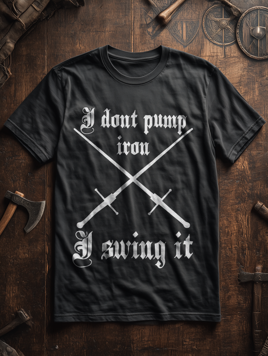 Buhurt Shirt I Swing It Oversize 240g Herren T-Shirt Bio Baumwolle Oversized Shirt