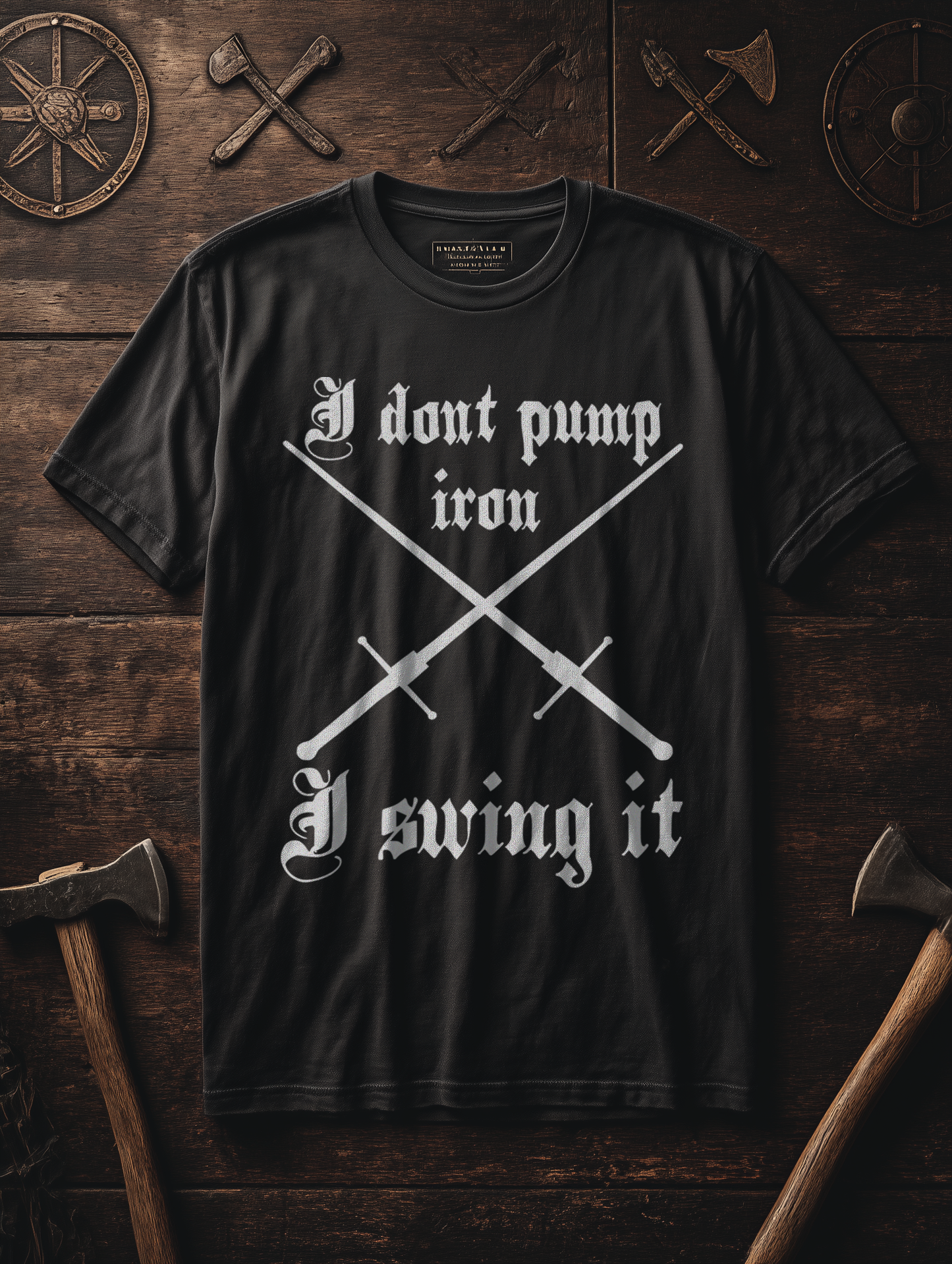 Buhurt Shirt I Swing It Oversize 240g Herren T-Shirt Bio Baumwolle Oversized Shirt